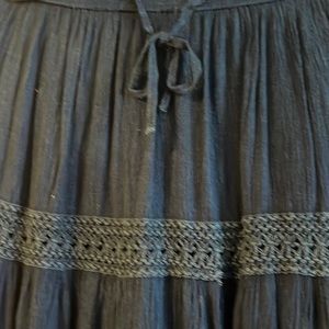 Long blue skirt